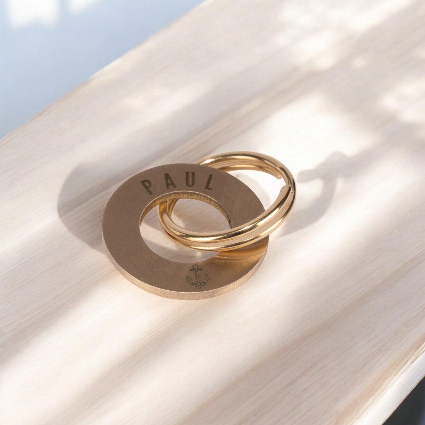 PFOTENMARKE - Messing Hundemarke in Ringform – 30 mm Durchmesser