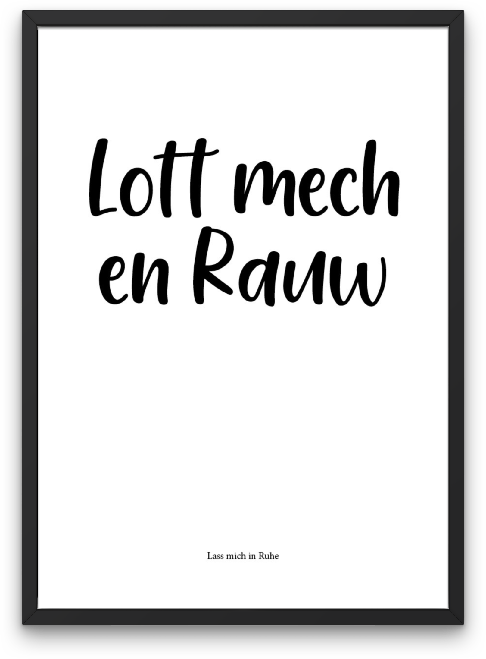 Poster Mundart Neller Plott Waldnieler Platt by Klaus Müller