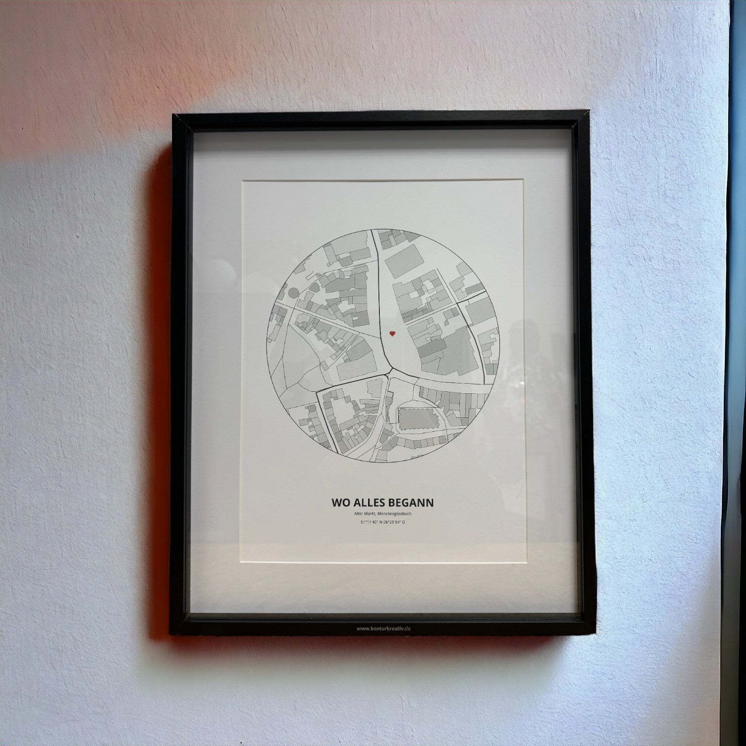 Dein Lieblingsort als Karten-Poster