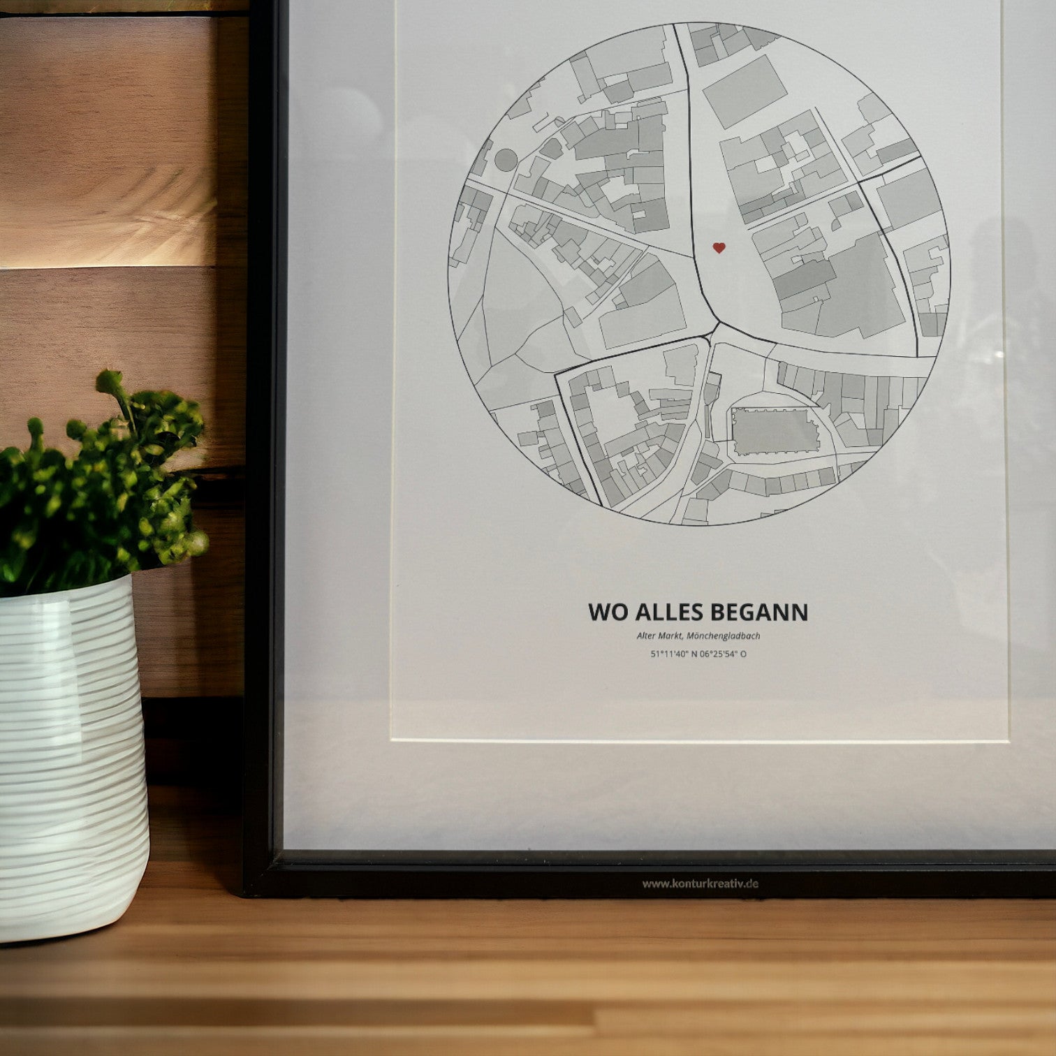 Dein Lieblingsort als Karten-Poster
