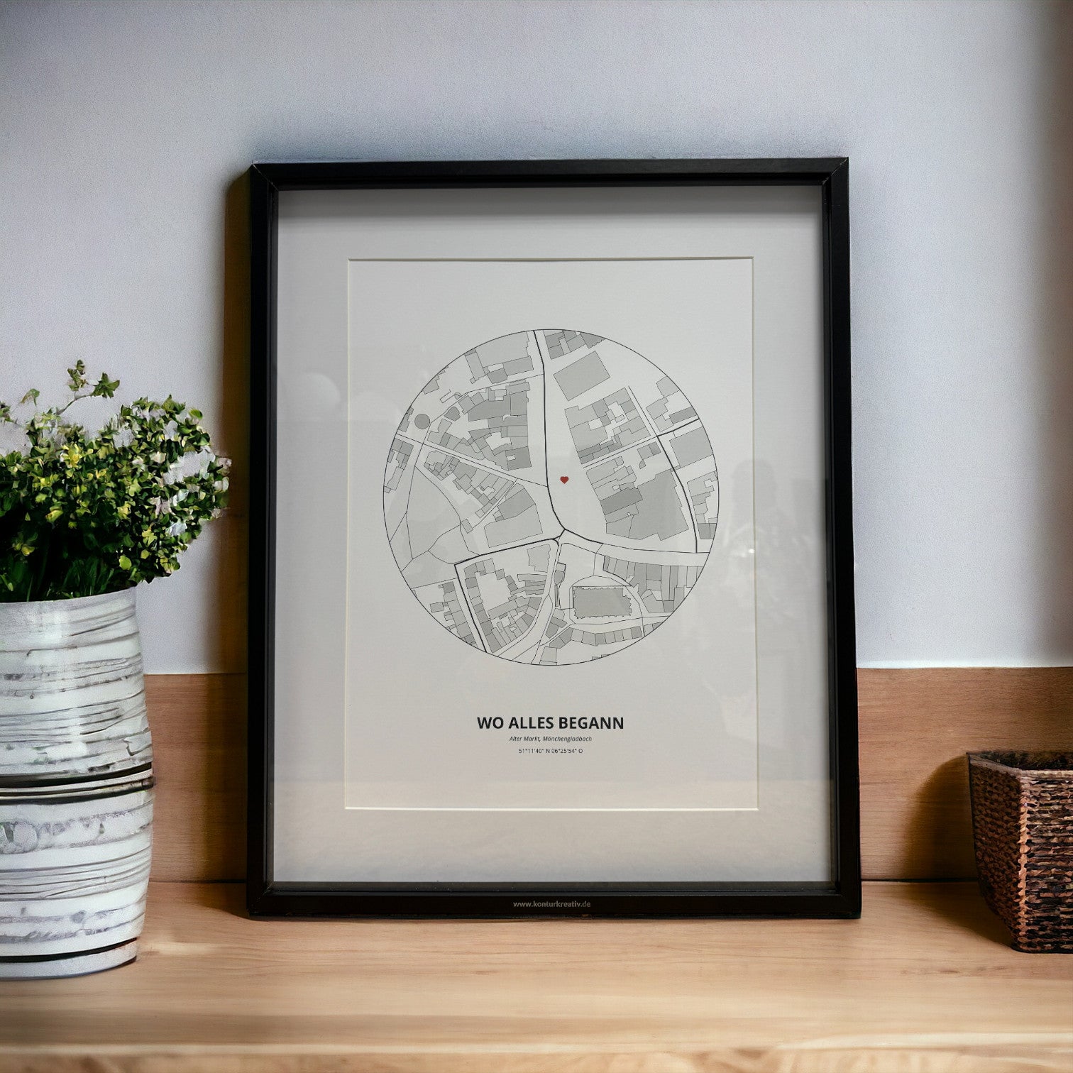 Dein Lieblingsort als Karten-Poster